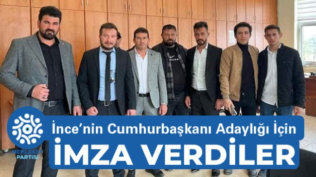 Muharrem İnce’nin Adaylığı İçin İmza Verdiler