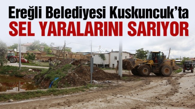 Ereğli Belediyesi Kuskuncuk Mahallesi’nde Yaraları Sarıyor