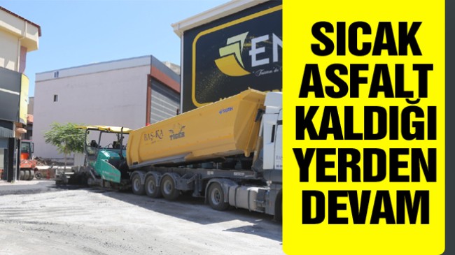 Ereğli Belediyesi Asfalt Çalışmalarına Kaldığı Yerden Devam Ediyor