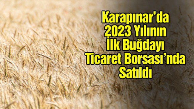 Karapınar’da Yılın İlk Mahsul Buğdayı Ticaret Borsasında Satıldı