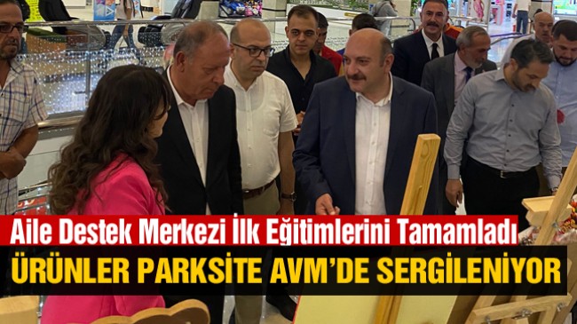 Ereğli’de Aile Desteği Merkezi İlk Eğitimlerini Tamamladı. Üretilen Ürünler Parksite’de Sergileniyor