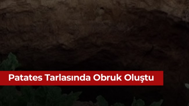 Karapınar İlçesinde Yeni Obruk Oluştu