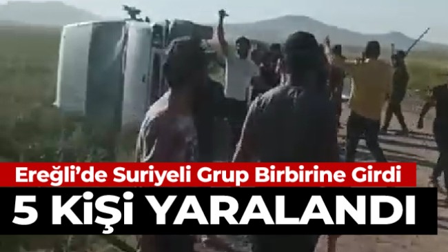 Suriyeli Grubun Taşlı Sopalı Kavgası Kameralara Yansıdı