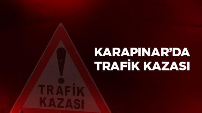 Karapınar’da Meydana Gelen Trafik Kazasında Devrilen Tırın Sürücüsü Yaralandı