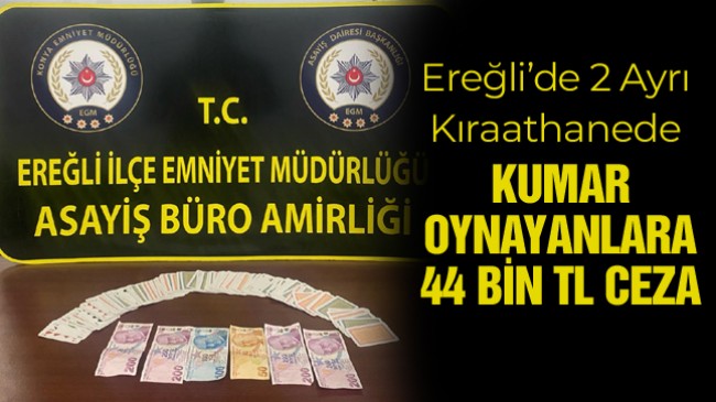 Kumar Oynadıkları Tespit Edilen 11 Kişiye 44 Bin TL Ceza Yazıldı