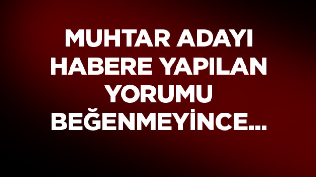 Muhtar Adayı, Yorumunu Beğenmediği Kadının Kocasını Bıçakladı