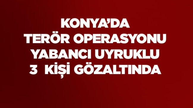 Terör Operasyonunda Yabancı Uyruklu 3 Kişi Yakalandı