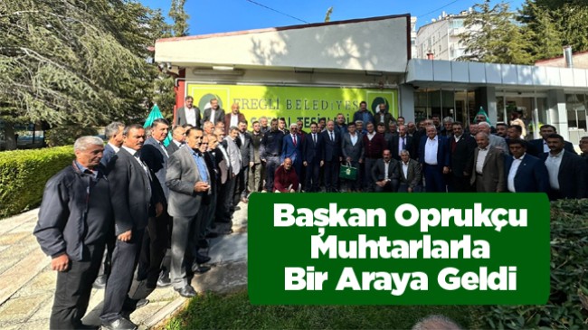 Başkan Oprukçu Muhtarlar Onuruna Yemek Programı Düzenledi