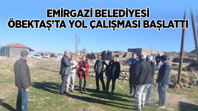 Emirgazi Belediyesi Öbektaş Mahallesinde Kilitli Taş Çalışması Başlattı