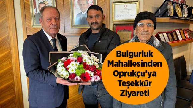 Bulgurluk Mahallesi Muhtarından Teşekkür Ziyareti