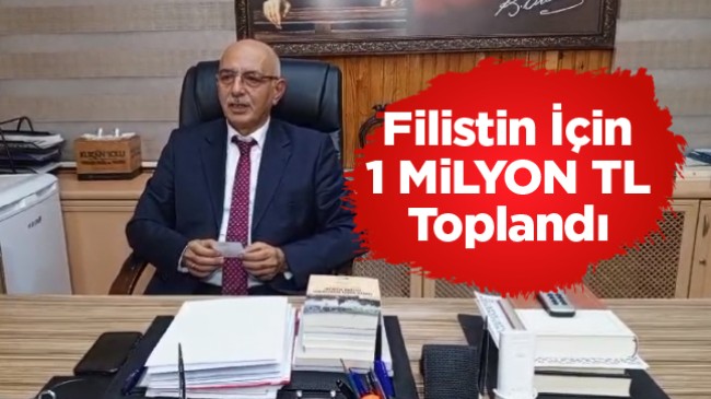 Filistin Kermesinden Elde Edilen 1 Milyon TL Diyanet Vakfı Filistin Hesabına Aktarıldı