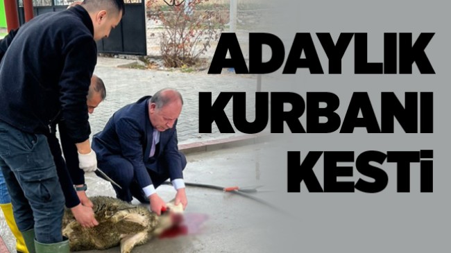 Cumhur İttifakı Belediye Başkan Adaylığı Açıklanan Oprukçu, Güne Kurban Keserek Başladı