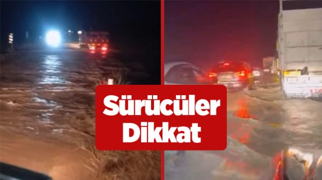 Sürücüler Dikkat! Ereğli’nin Bu Bölgesinde Sel Nedeniyle Ulaşım Güçlükle Sağlanıyor