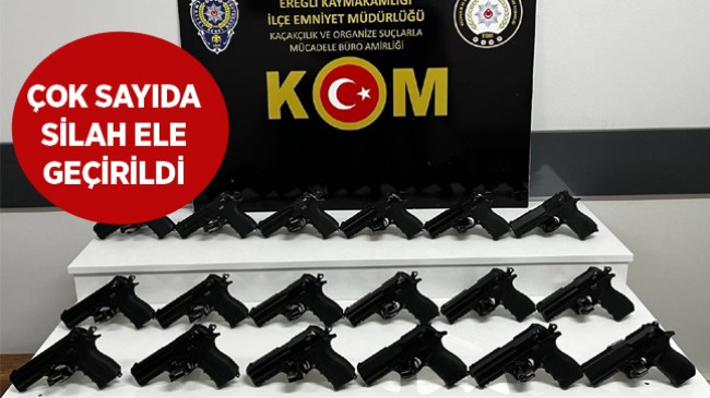 18 Adet Silah Ele Geçirildi. 1 Kişi Tutuklandı