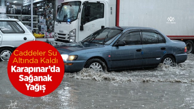 Karapınar İlçesinde Etkili Olan Yağış Hayatı Olumsuz Etkiledi