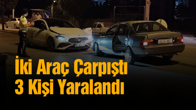 Ereğli’de İki Araç Çarpıştı. Kazada 3 Kişi Yaralandı