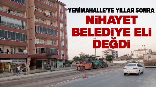 Ereğli Belediyesi Ekipleri, Yenimahallede Asfalt ve Yol-Kaldırım Çalışmalarına Başladı