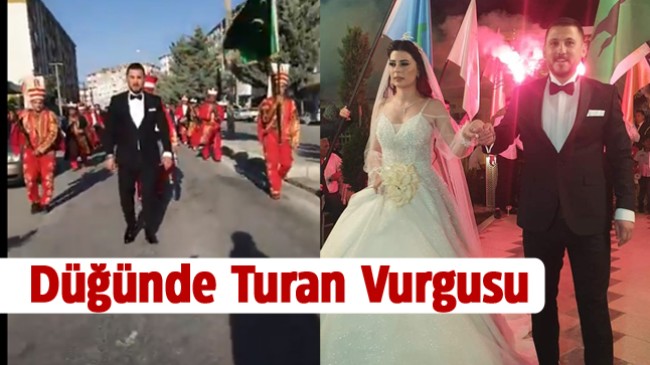 Mehteran Takımı ve 16 Türk Devleti Bayrakları İle “Düğün ‘Ulu Toy’ Havasında Geçti”
